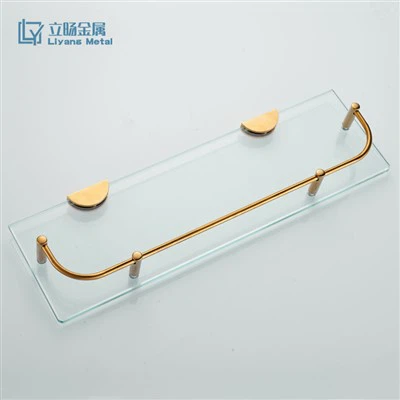 گولڈ گلاس وال شیلف