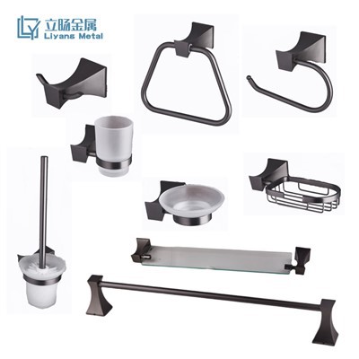 پالش شدہ نکل باتھ روم کے لوازمات کے سیٹ